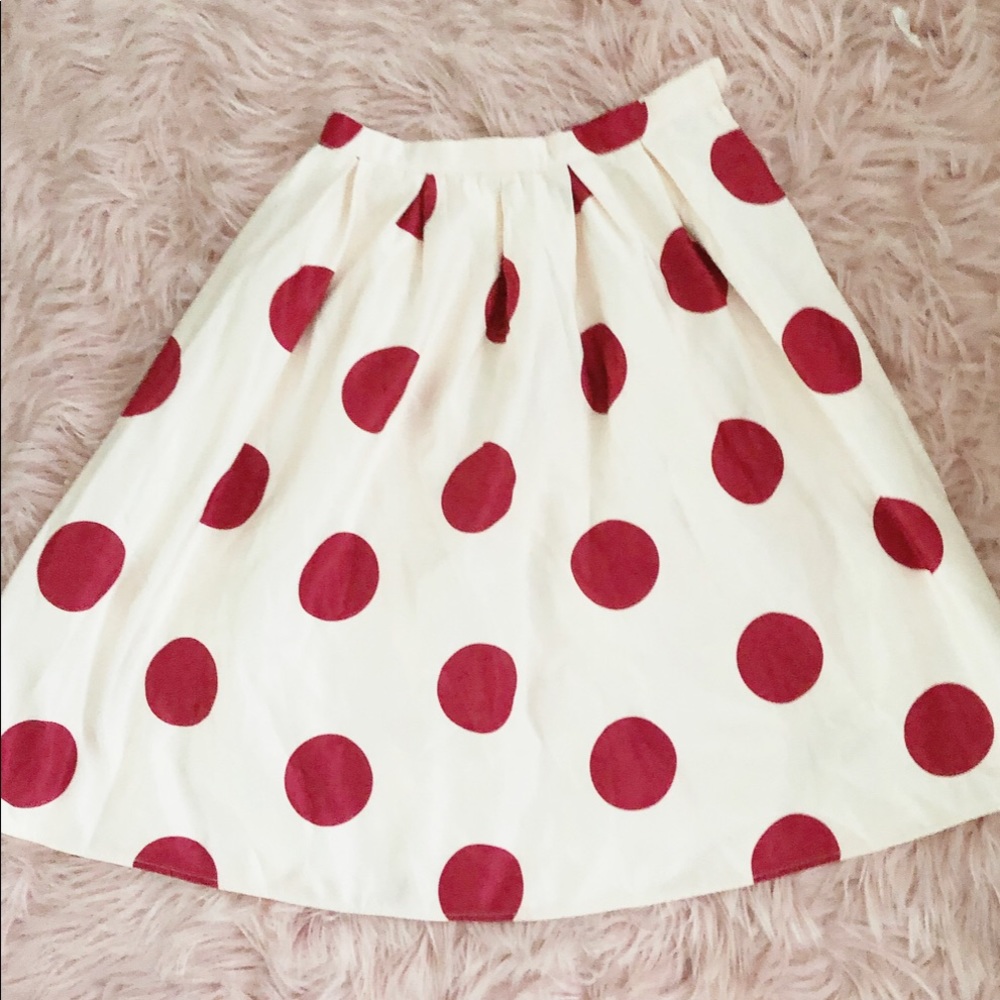 Polka dot skirt